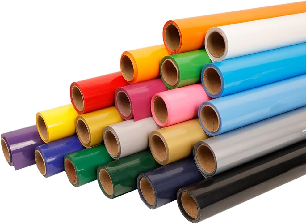 FUNKAKA Heat Transfer HTV Vinyl Bundle for Creative Projects