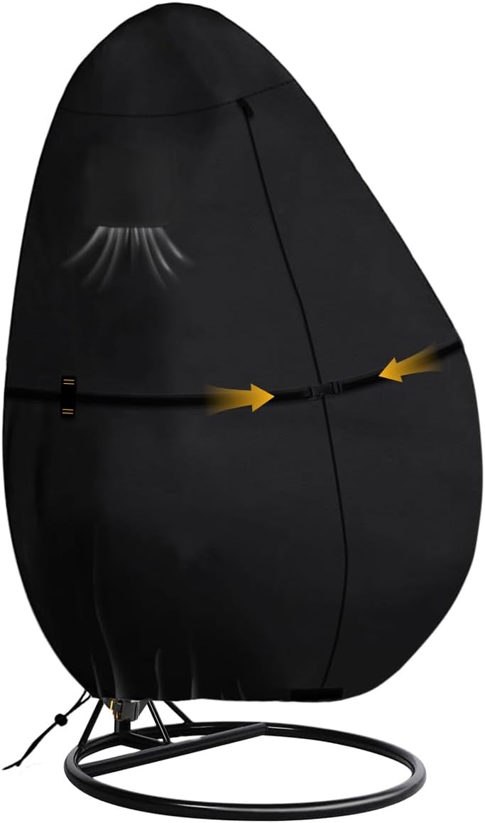 Outdoor Egg Chair Cover Waterproof, UV Resistant & Windproof