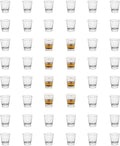 Heavy Base Shot Glasses 1.5 oz 48 Pack - Sturdy Clear Glassware