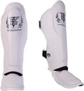 Top King New Pro Leather Shin Guards for Muay Thai - Lightweight Arts