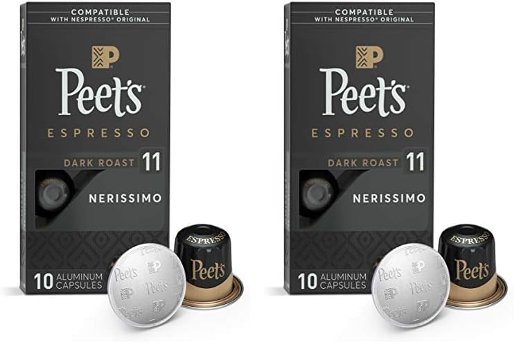 Intensely Rich Nespresso Pods x20 - Peet's Dark Roast Espresso
