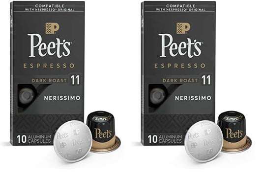 Intensely Rich Nespresso Pods x20 - Peet's Dark Roast Espresso