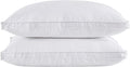 puredown Goose Feather Down Pillows King Size - Soft Gusseted Pair