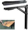 24in Folding Shelf Brackets Heavy Duty - Holds 500lb, Space Saving