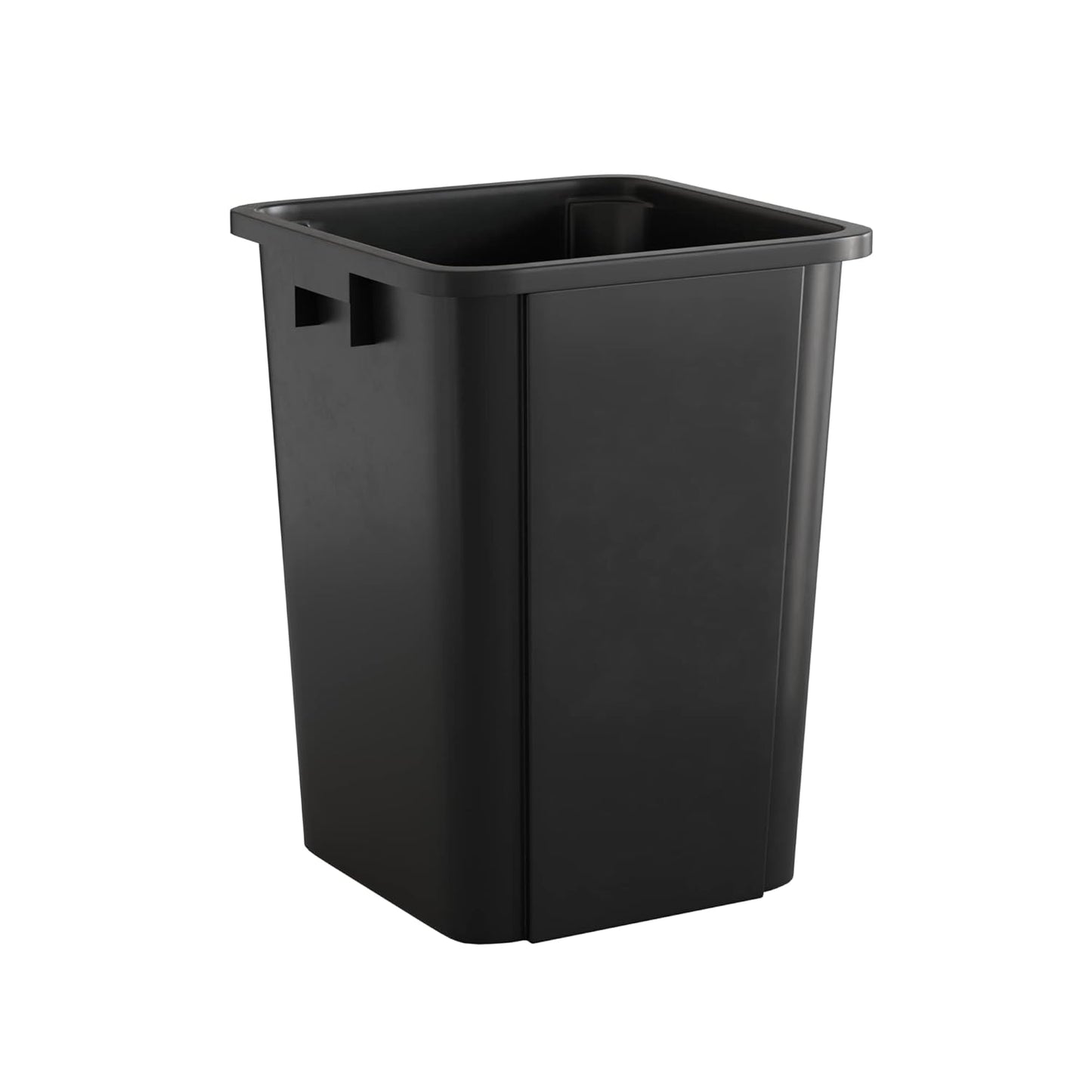 19 Gallon Black Square Commercial Trash Can for Efficient Waste