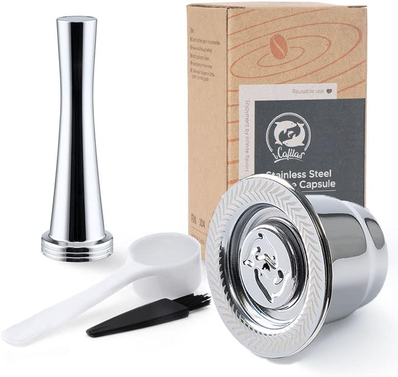 MG Coffee Stainless Steel Reusable Capsules - Eco-Friendly Nespresso Pods