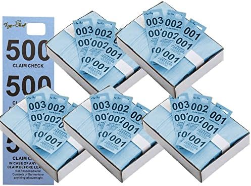 Tiger Chef Coat Check Tickets - 500 Colored Paper Tags