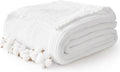 Cotton Muslin Blanket King 108in x 90in White - 6-Layer Breathable