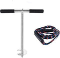 Sand Anchor with Bungee Dock Line - 36 in Stainless Screw Auger