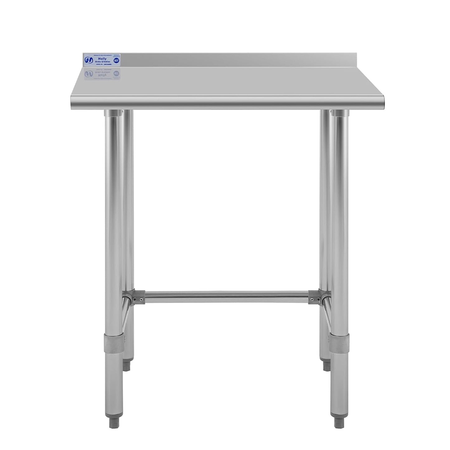 Hally Open Base Stainless Steel Table for Commercial Use
