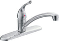 Moen Chateau Chrome One-Handle Low Arc Kitchen Faucet - Sleek Control