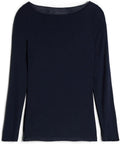 Woman's Boat Neck Modal Cashmere Ultralight Top - Sheer Luxury