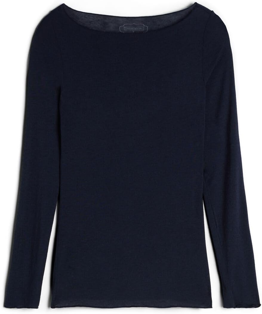 Ultralight Cashmere Boat Neck Top for Effortless Chic Style