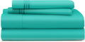 Everyday 1500 Series Bed Sheet Set King Bright Turquoise - Ultra Soft