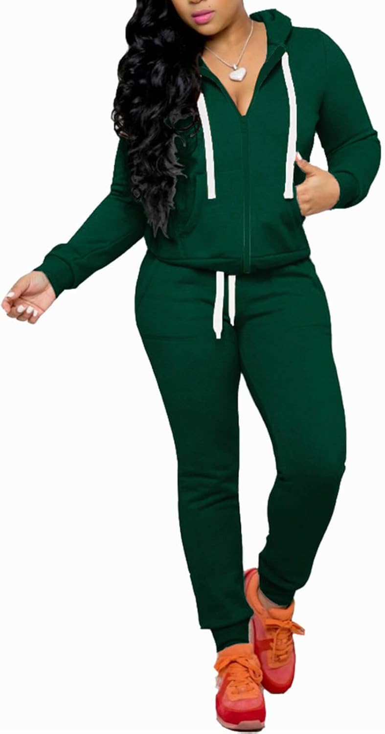 CLOCOR Track Suits for Women - Casual 2 Piece Sweatsuit Set