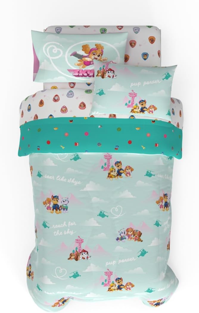 Paw Patrol Skye Kids Bedding Set - Cozy Microfiber Comforter