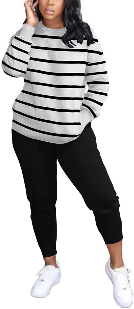 Stylish Two Piece Outfits For Women Casual Long Sleeve Sets