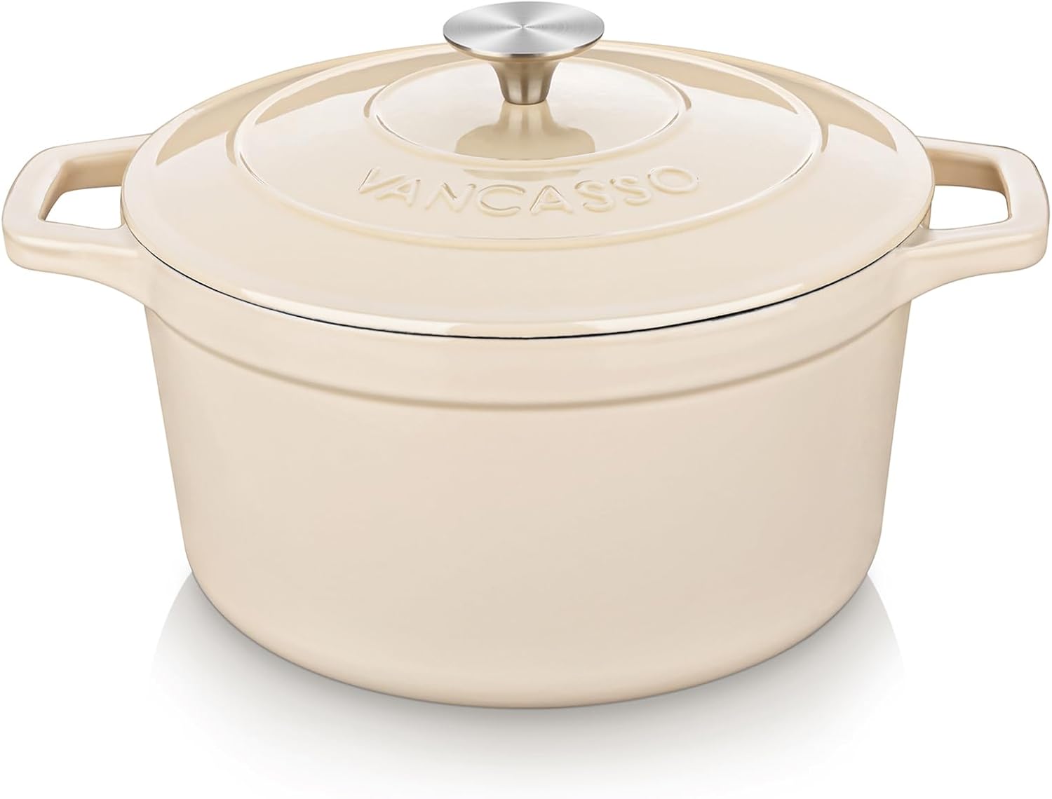 vancasso 2.5 QT Enameled Cast Iron Dutch Oven for Cooking