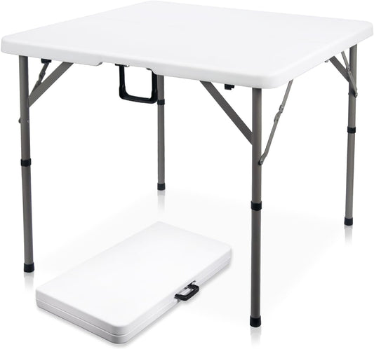 34 Inch Square Folding Card Table for Indoor and Outdoor Use