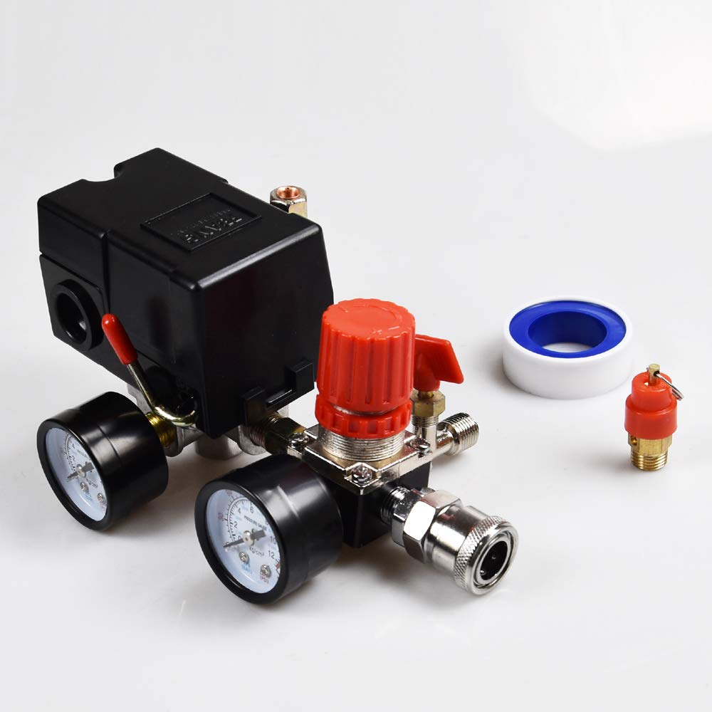 Effortlessly Control Air Pressure! Pressure Switch Valve Regulator Gauge