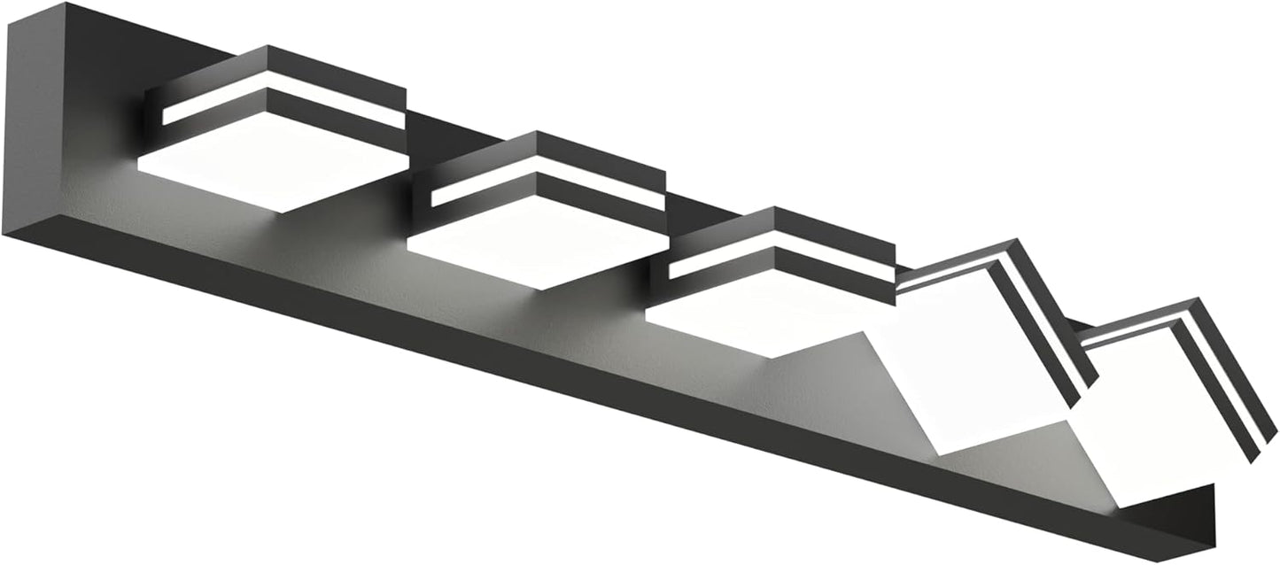 Modern Bathroom Light Fixture Over Mirror with Dimmable Heads