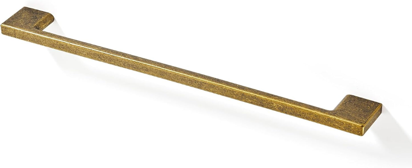 TUNNY 5 Pack Classic Cabinet Handles in Antique Brass Finish