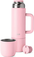 36oz Insulated Hot Beverage Bottle with 2 Mugs - Blush Roam