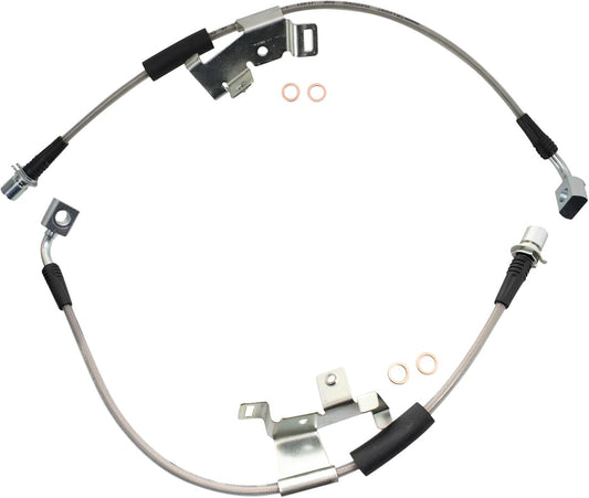 TRQ Stainless Steel Performance Front Brake Hose for 2007-2020 Models
