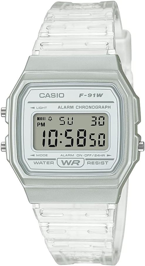 Casio F91W Digital Watch | Water Resistant & Lightweight | LED Light | Stopwatch | Daily Alarm