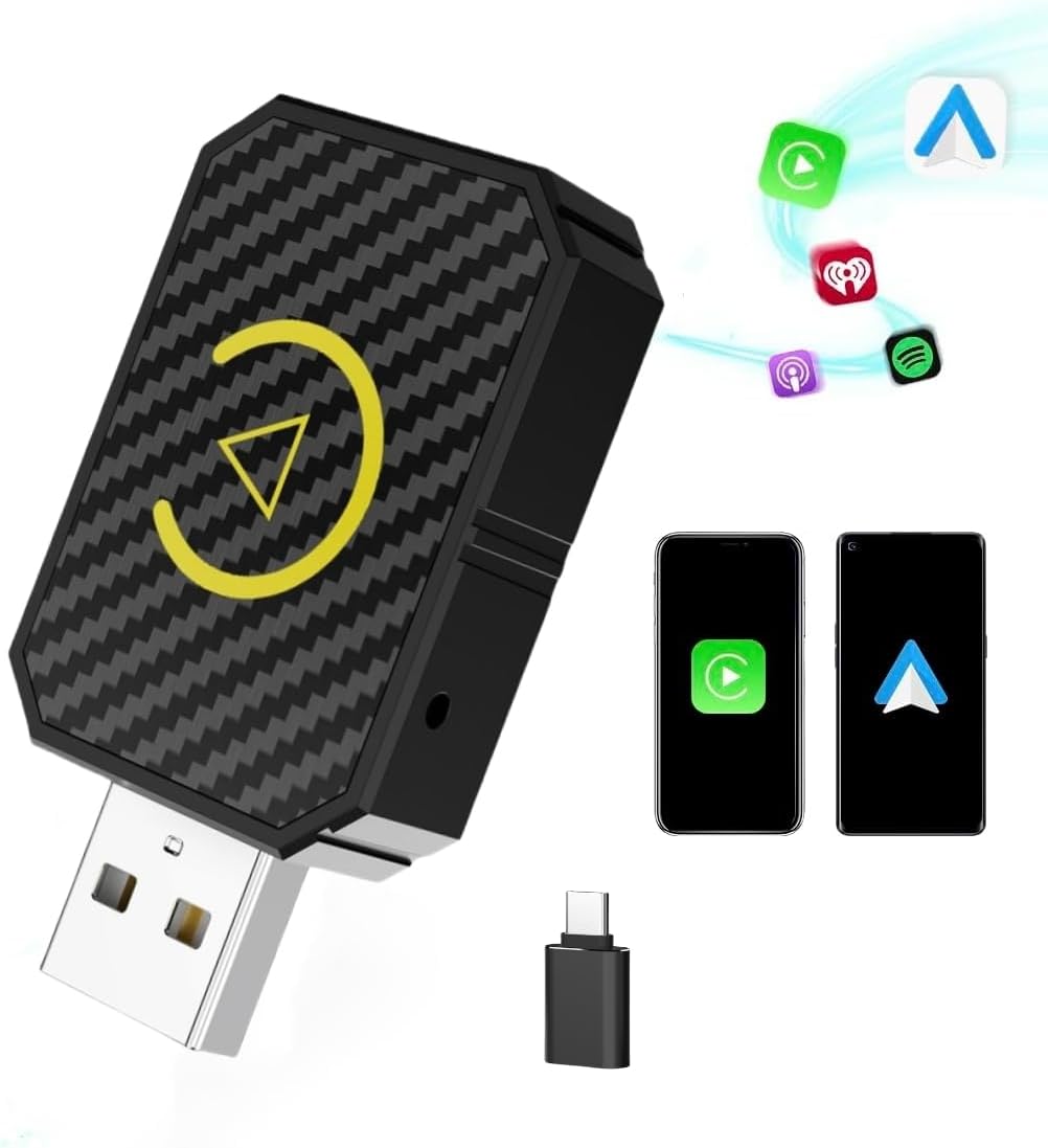 Wireless CarPlay & Android Auto Adapter - Plug and Play Convenience