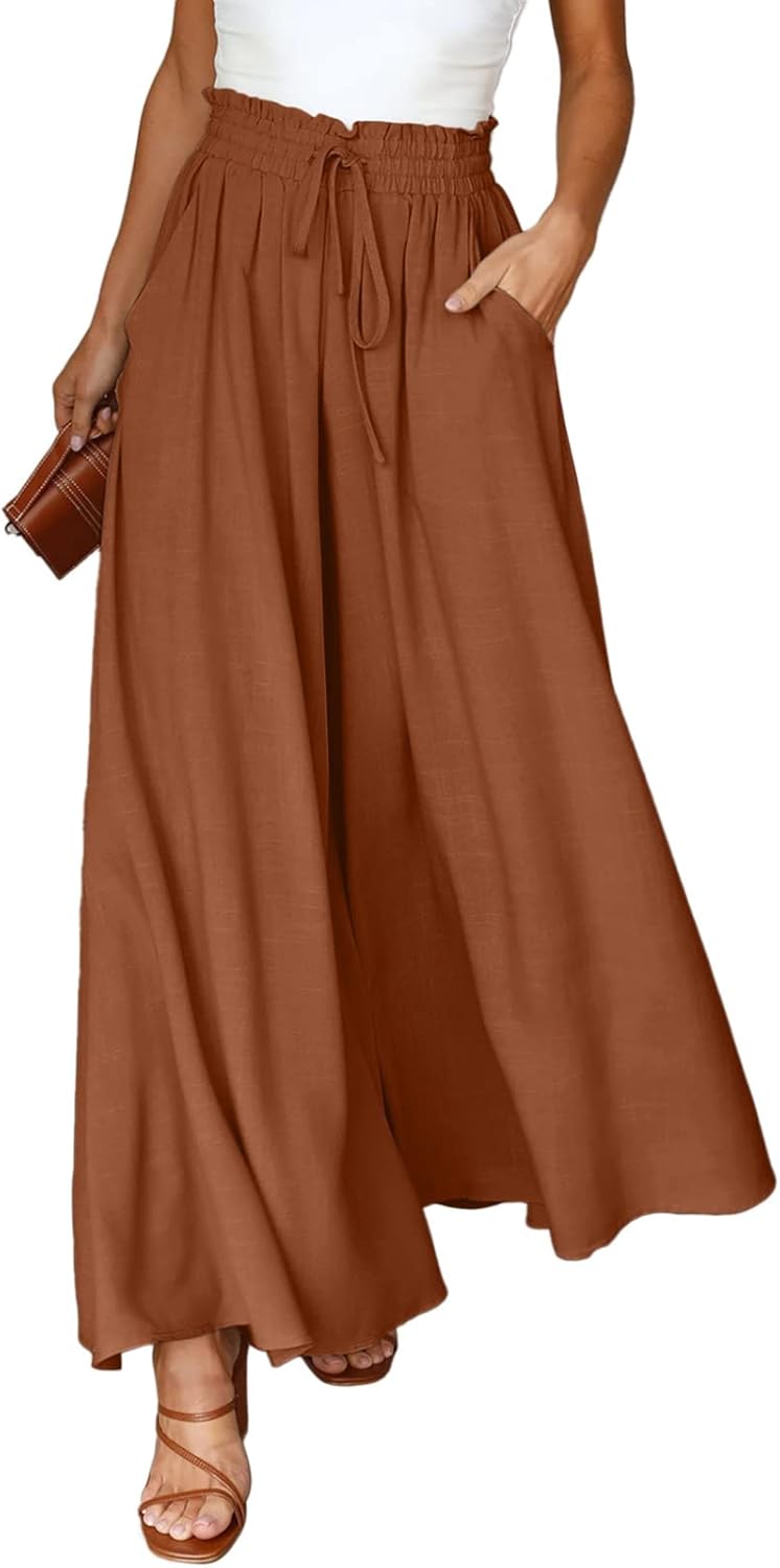 Dokotoo Casual Wide Leg Pants for Women with Pockets