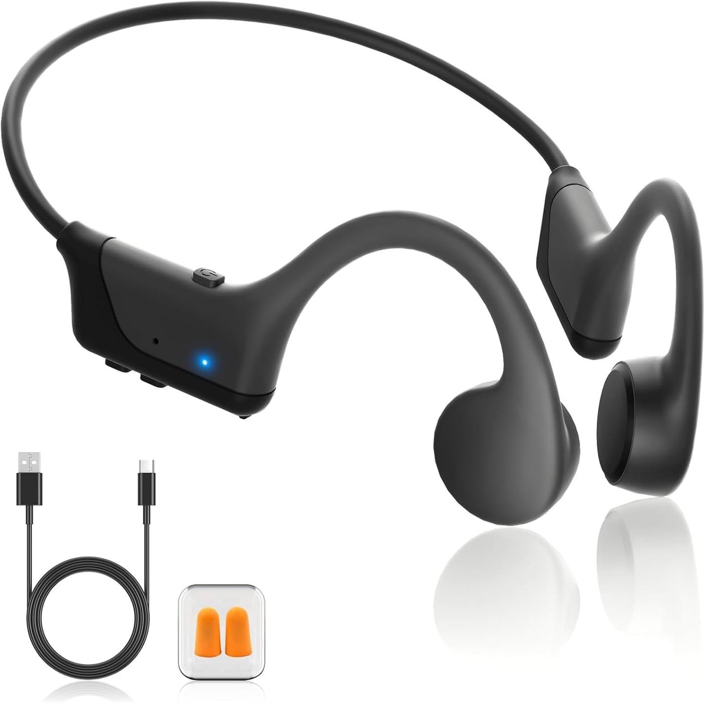 Bone Conduction Bluetooth Headphones with Open-Ear Design
