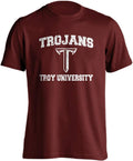 Troy University Trojans Distressed Retro Short Sleeve Tee - Official