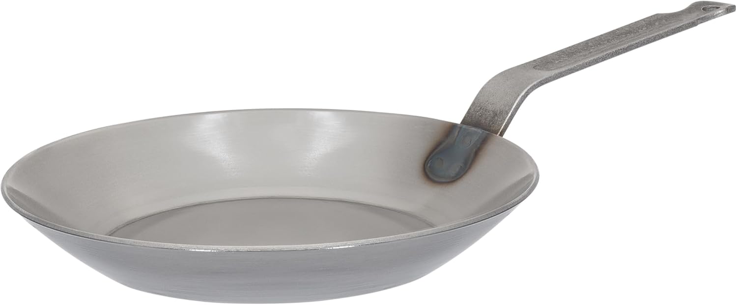 Matfer Bourgeat Black Carbon Steel Frying Pan for Versatile Cooking