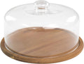 10.2in Glass Dessert Dome with 11.8in Serving Tray - Elegant Display