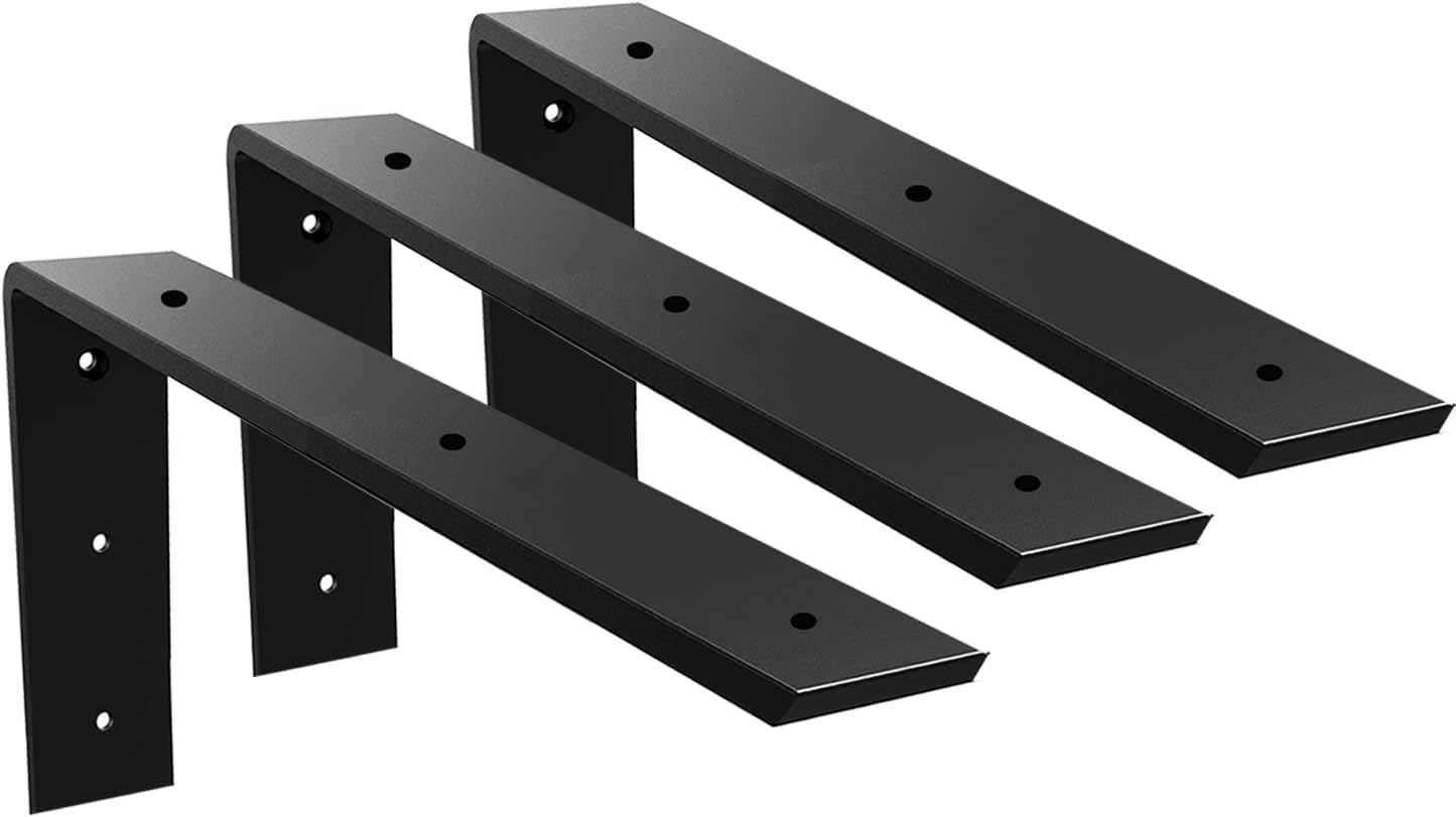 WINKER Countertop Support Bracket 3 Pack Heavy Duty L Brackets