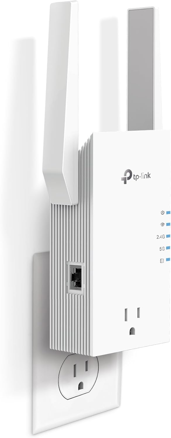 TP-Link RE765X AX3000 WiFi 6 Range Extender with Smart Plug