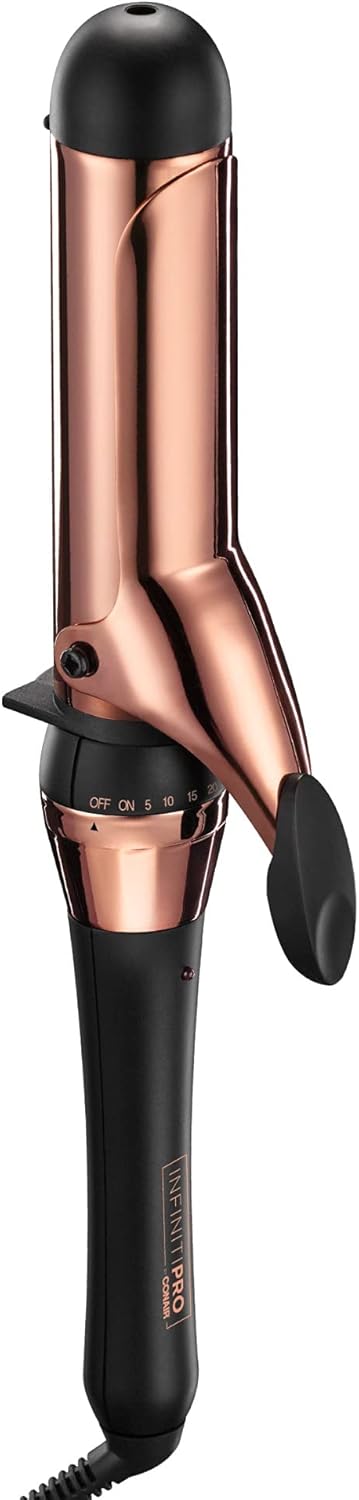 INFINITIPRO BY CONAIR Rose Gold Titanium Curling Iron for Waves