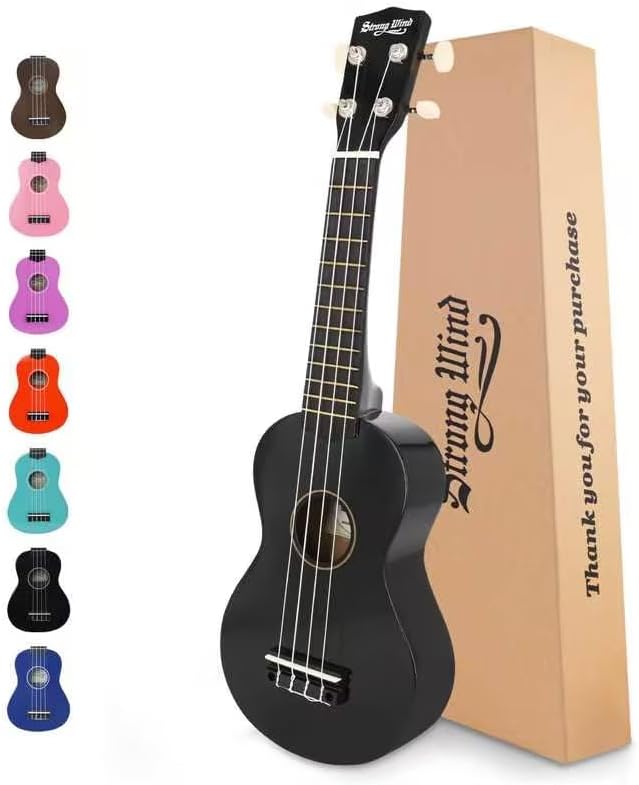 Strong Wind Soprano Ukulele 21 Inch for Beginners and Teens