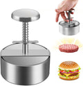 Non-Stick Stainless Steel Burger Press - Perfect Patties Every Time!