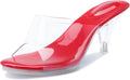 Clear Heels for Women Stiletto Sandals - Sexy Transparent Strap