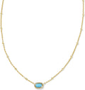 Mini Elisa 14k Gold-Plated Satellite Short Pendant Necklace - Dainty