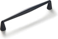 Black Zinc Alloy Cabinet Handles 6 Pack - 5.03in Hole Center Pulls