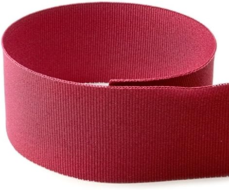 1-3/8 in Ruby Red Solid Grosgrain Ribbon - 100 Yards Quality