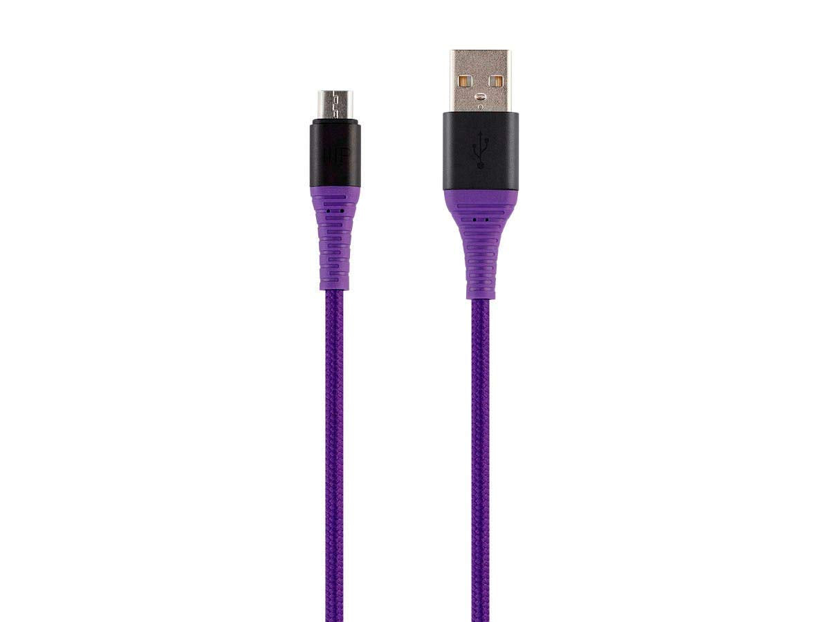 Monoprice 3ft Nylon-Braid Micro USB Cable - Durable & Stylish Charging