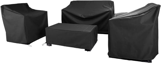 Patio Furniture Covers for 4 Piece Outdoor Conversation Set