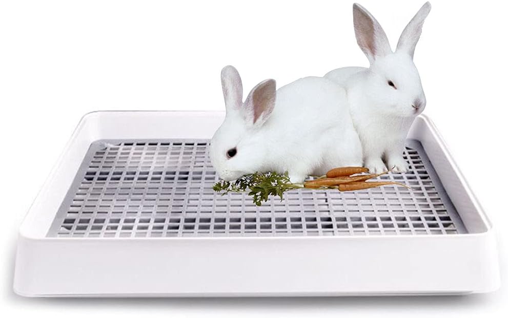Super Large Rabbit Litter Box for 2 Rabbits - Easy Clean Design