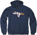 LOGOVISION Collegiate Distressed Primary Logo Pullover Hoodie WASH