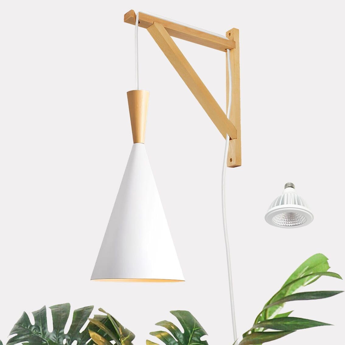 Hanging Grow Light for Indoor Plants with 15FT Power Cord