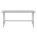 Hally Open Base Stainless Steel Table 24 x 72 in - Heavy Duty Prep